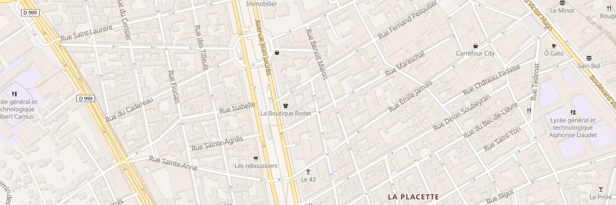 Plan du 4 Rue Ernest Renan à Nîmes