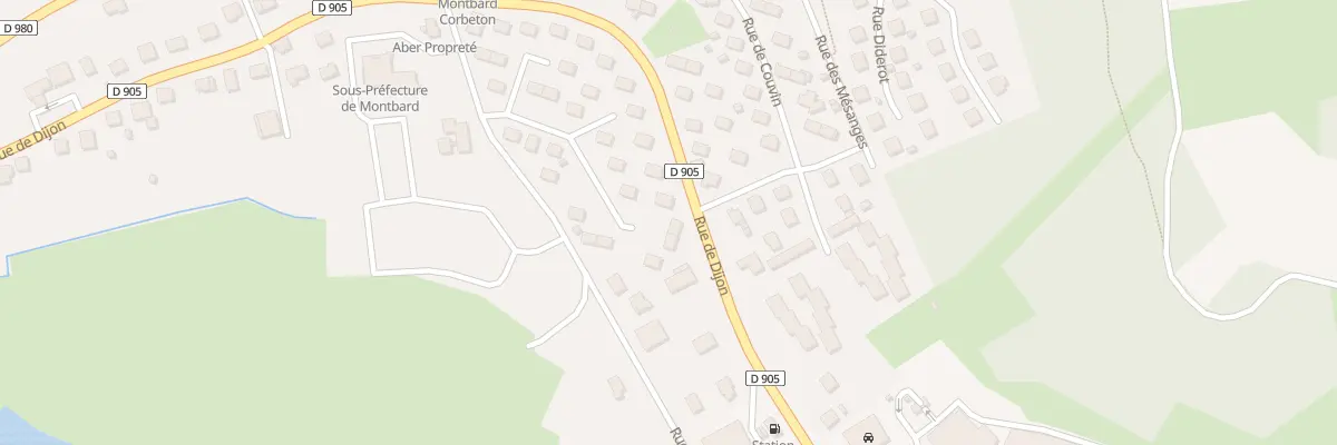 Plan du 45 Rue Lamartine à Montbard
