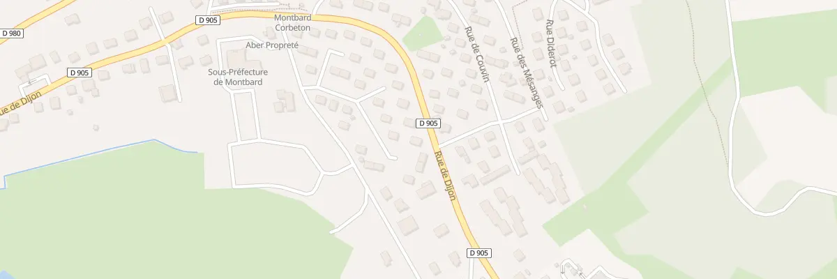Plan du 43 Rue Lamartine à Montbard