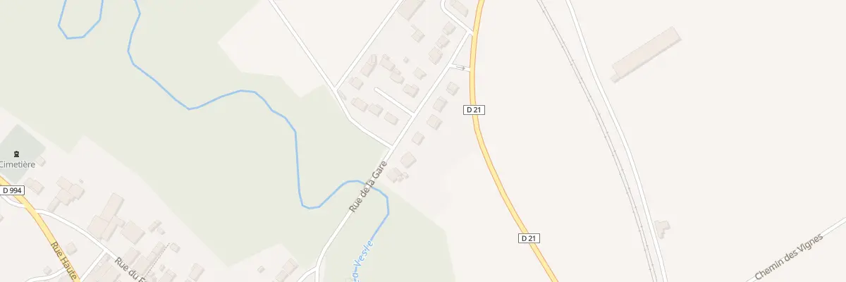 Plan du 2 Rue de la Gare à Bouy