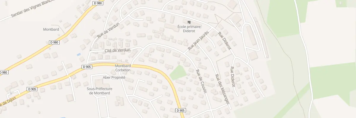 Plan du 16 Rue de Couvin à Montbard
