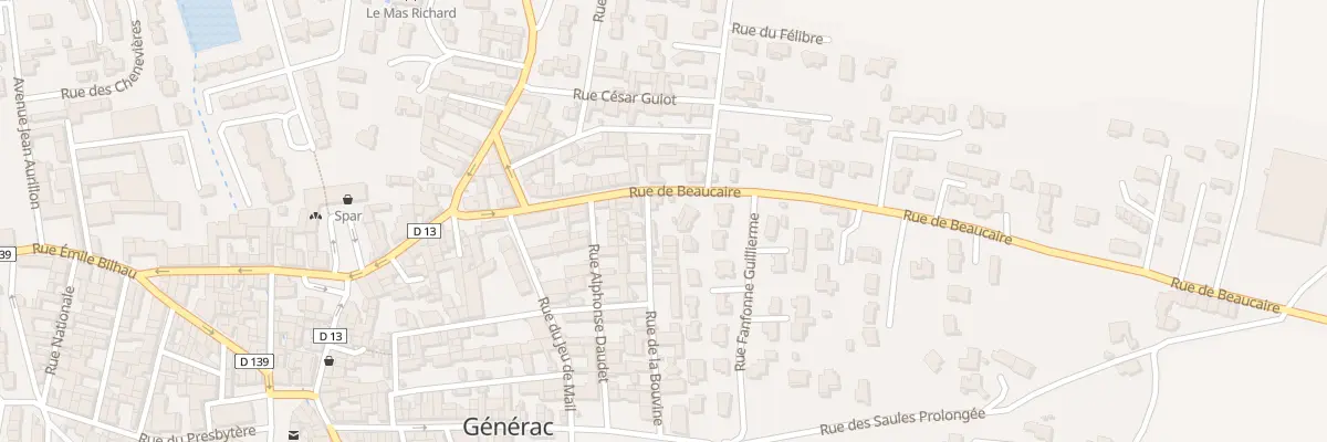 Plan du 26 Rue de Beaucaire à Générac