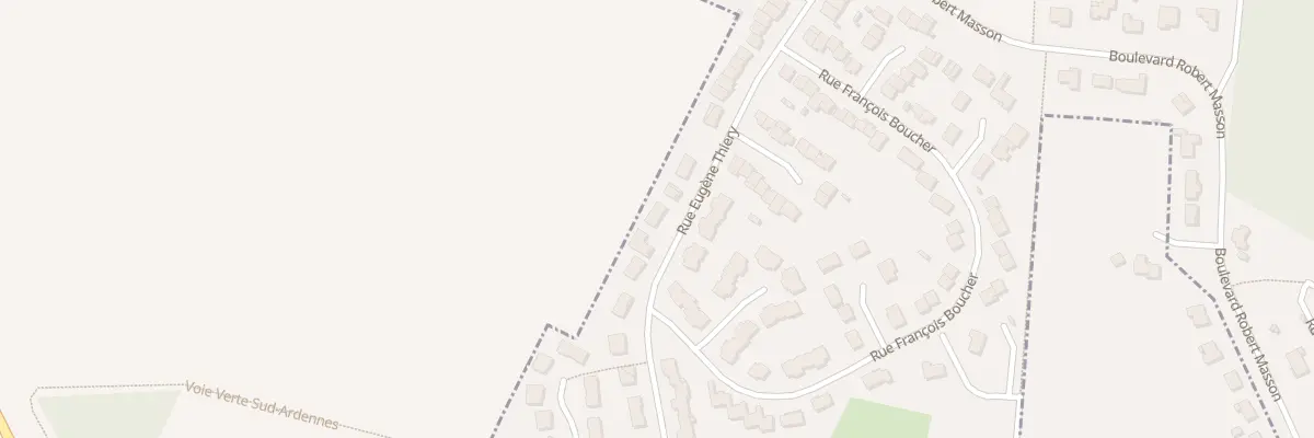 Plan du 38 Rue Eugène Thiery à Rethel