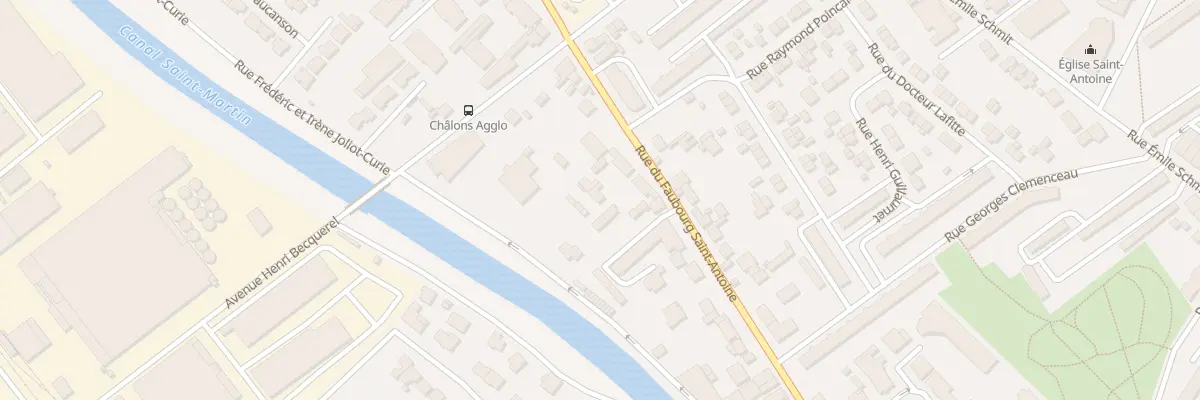 Plan du 85D Rue du Fbg Saint Antoine à Châlons-en-Champagne