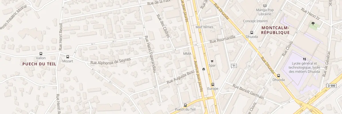 Plan du 5 Rue Alphonse de Seynes à Nîmes
