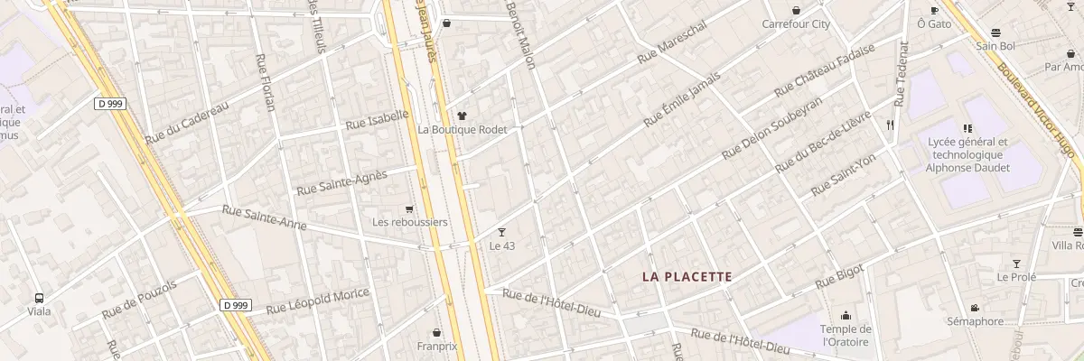 Plan du 34 Rue Emile Jamais à Nîmes