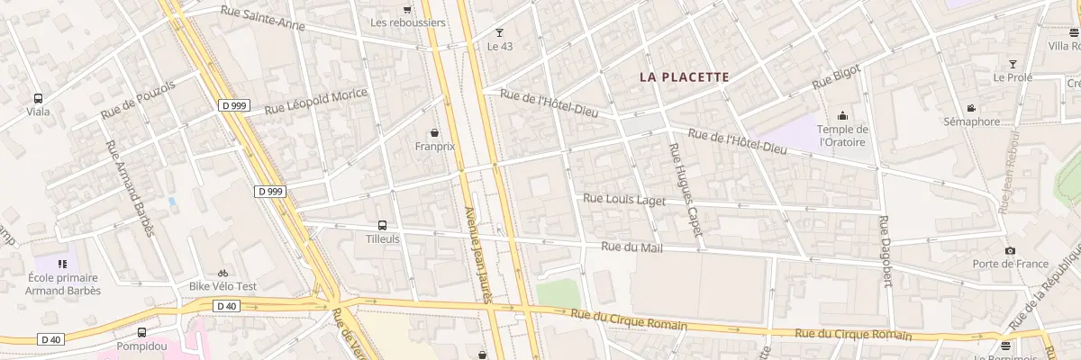 Plan du 41 Av Jean-Jaurès à Nîmes