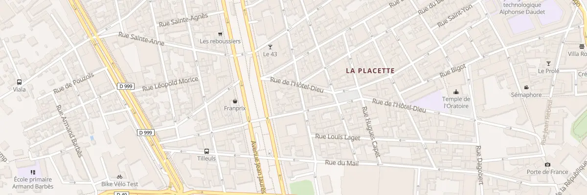 Plan du 16 Rue Ernest Renan à Nîmes