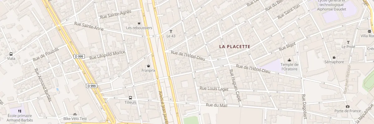 Plan du 14T Rue Ernest Renan à Nîmes