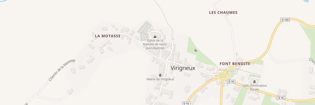 Plan du 39 Pl du Monument à Virigneux