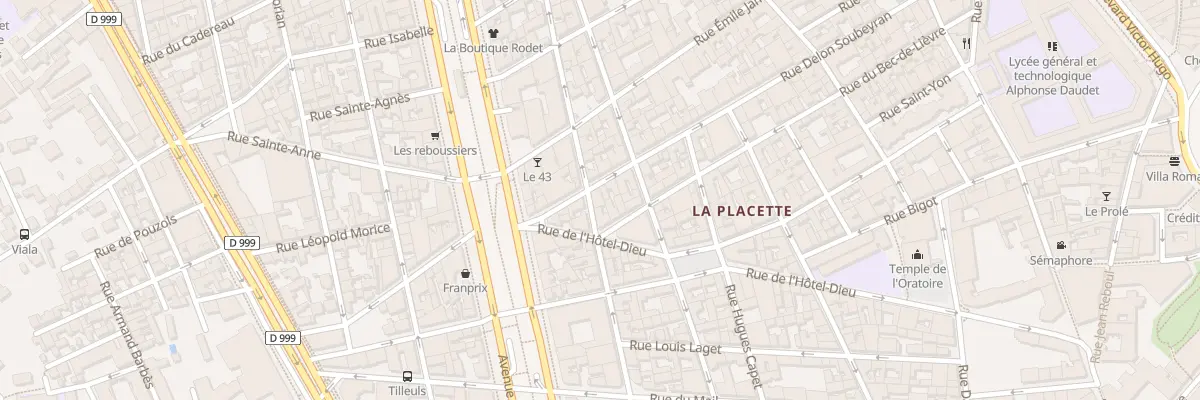Plan du 17 Rue Ernest Renan à Nîmes
