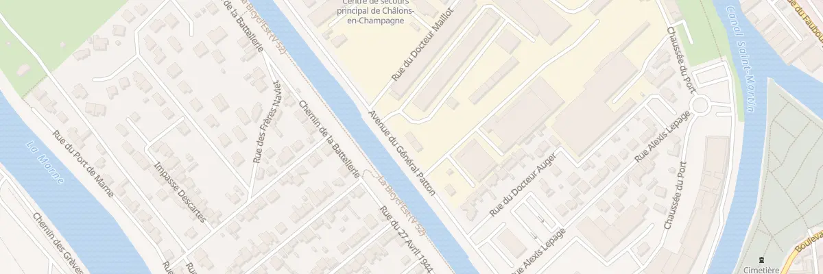Plan du 24 Av du General Patton à Châlons-en-Champagne