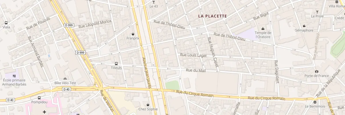 Plan du 24 Rue Ernest Renan à Nîmes