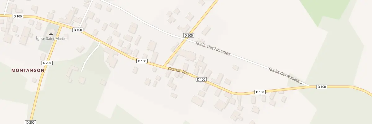 Plan du 10 Gr Grande Rue (Montangon) à Val-d’Auzon