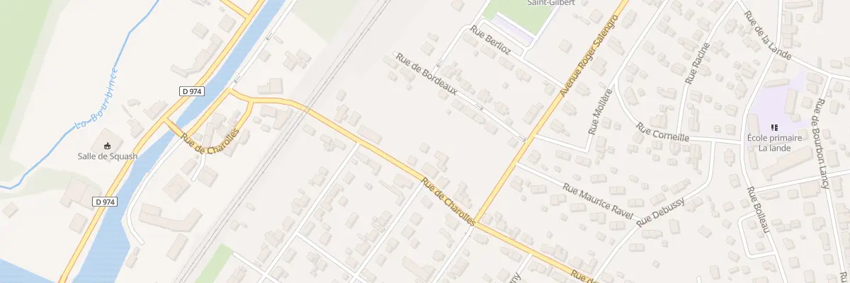 Plan du 23 Rue de Charolles à Montceau-les-Mines