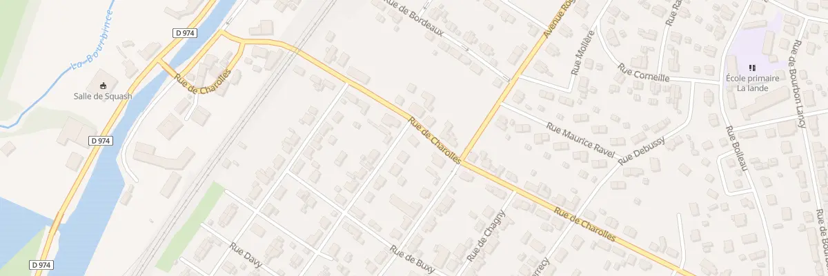 Plan du 34 Rue de Charolles à Montceau-les-Mines