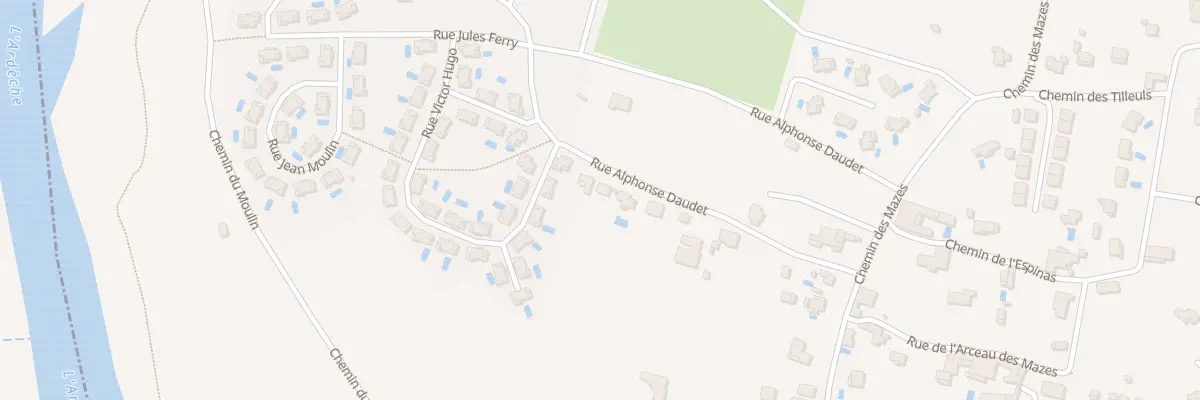 Plan du 450 Rue Alphonse Daudet à Vallon-Pont-d’Arc