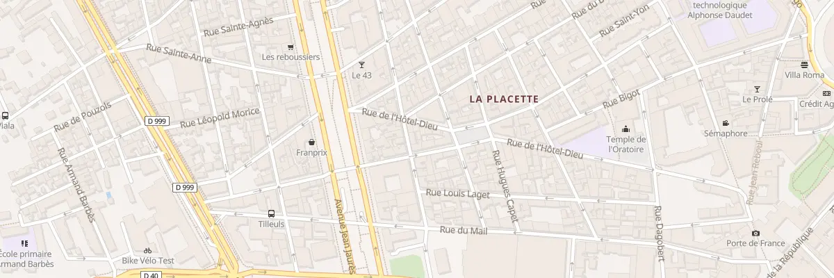 Plan du 23 Rue Ernest Renan à Nîmes