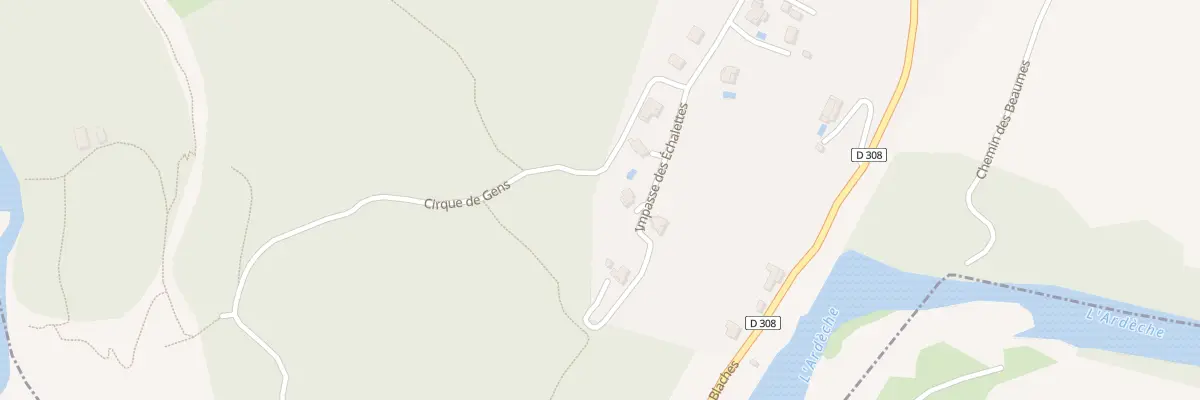 Plan du 100 Imp des Echalettes à Chauzon
