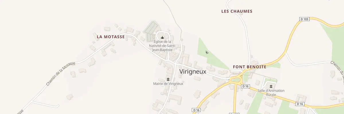 Plan du 36 Pl du Monument à Virigneux