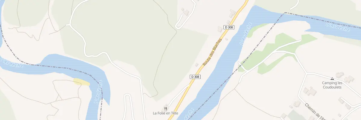 Plan du 1100 Rte des Blaches à Chauzon