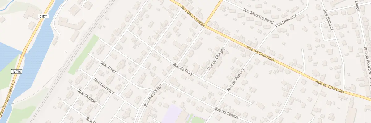 Plan du 13 Rue Jean Didier à Montceau-les-Mines