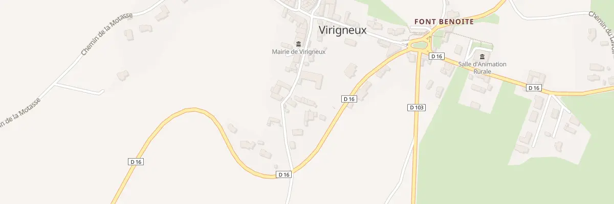 Plan du 5008 Le Bourg à Virigneux