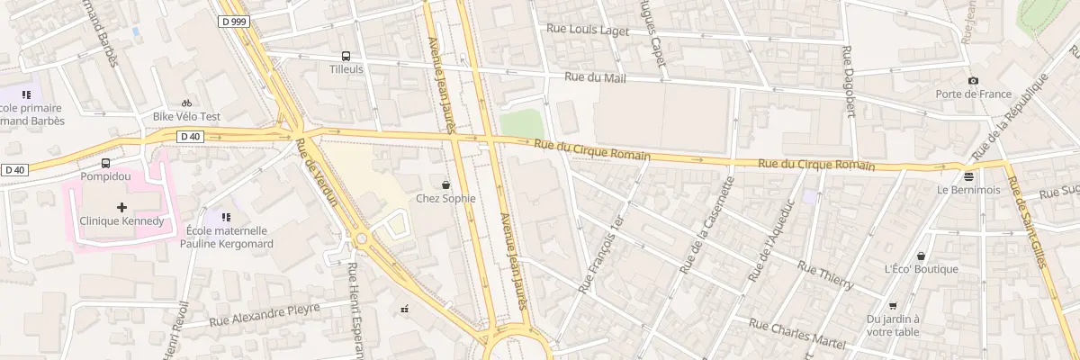 Plan du 45B Av Jean-Jaurès à Nîmes