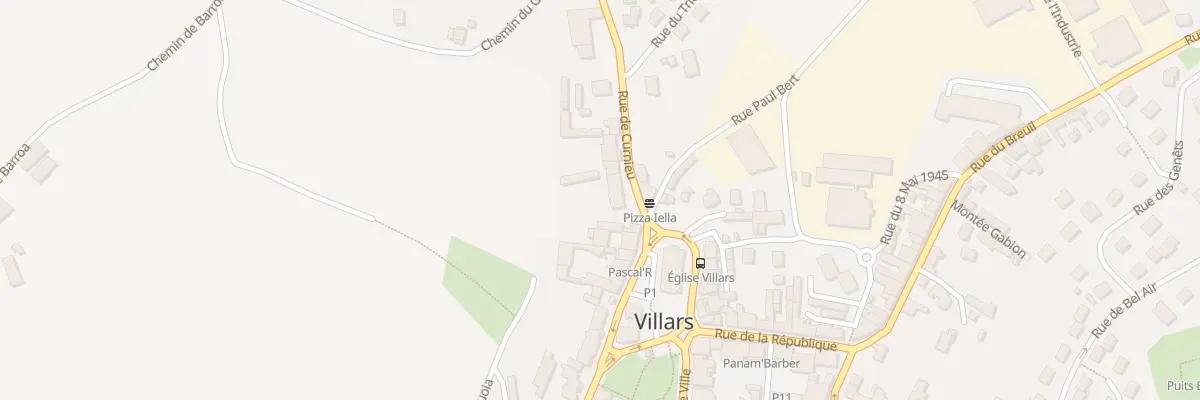 Plan du 1 Rue de Curnieu à Villars