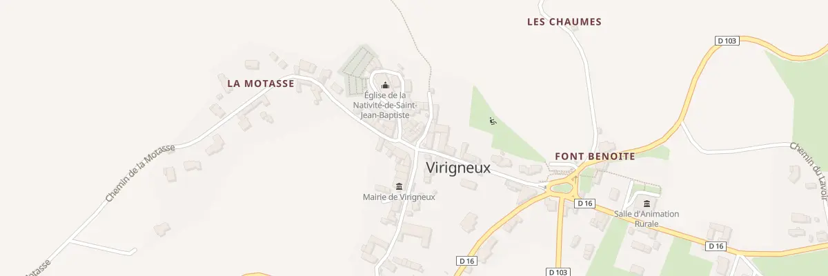 Plan du 5051 Le Bourg à Virigneux