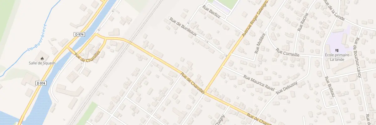 Plan du 25 Rue de Charolles à Montceau-les-Mines