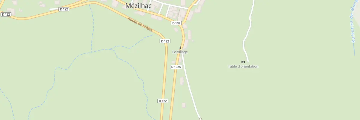 Plan du 5022 Le Village à Mézilhac