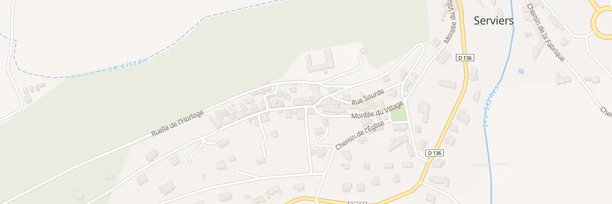 Plan du 5041 Rue du Village à Serviers-et-Labaume