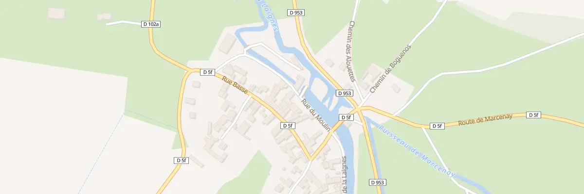 Plan du 1 Rue du Moulin à Griselles