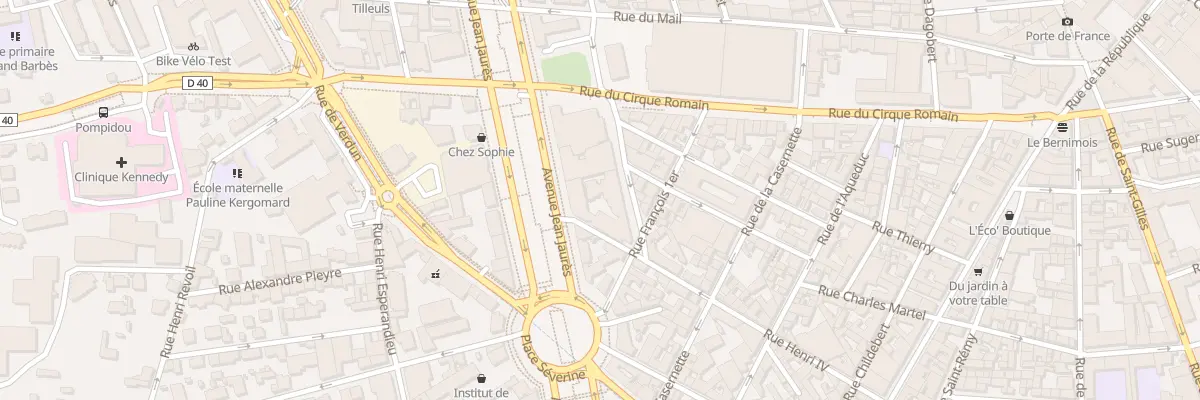 Plan du 49 Av Jean-Jaurès à Nîmes