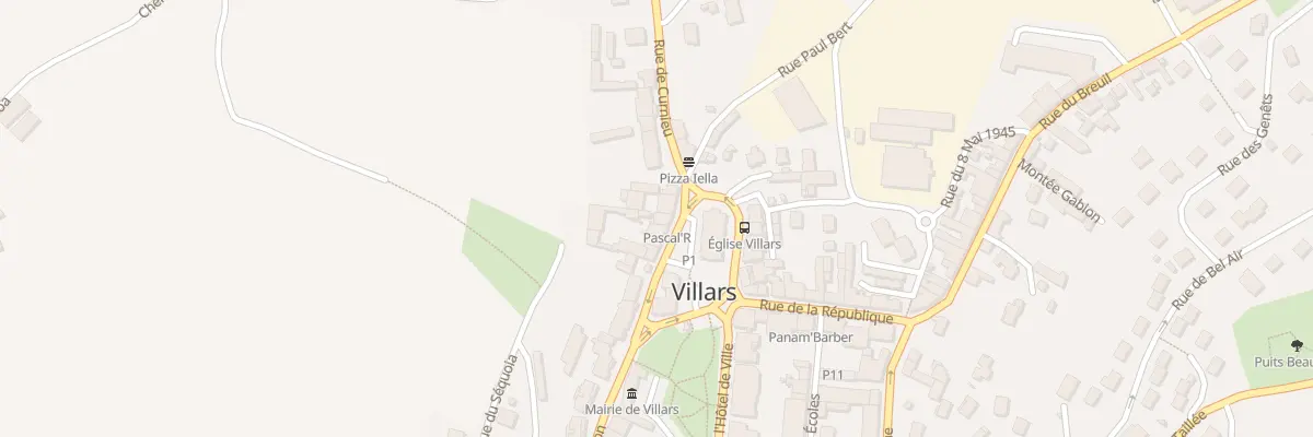 Plan du 7 Pl Gambetta à Villars
