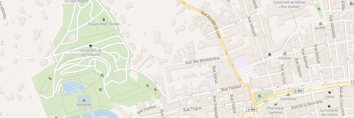 Plan du 10 Rue des Bénédictins à Nîmes