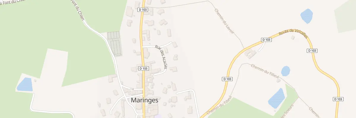 Plan du 89 Rue des Acacias à Maringes