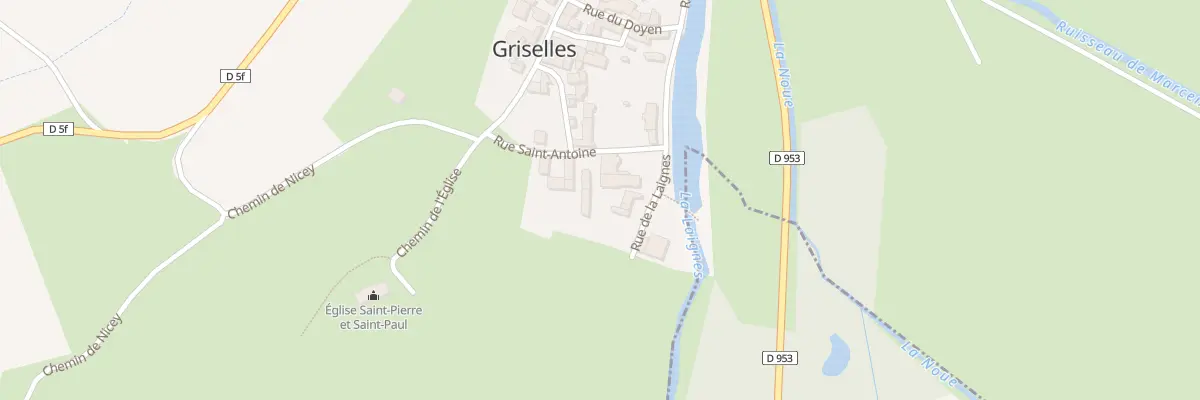 Plan du 16B Rue de la Laignes à Griselles