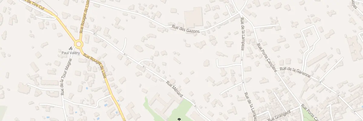 Plan du 74 Rue Ménard à Nîmes