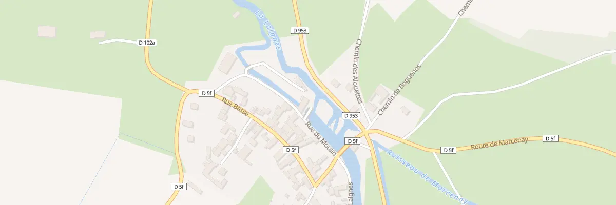 Plan du 2 Rue du Moulin à Griselles
