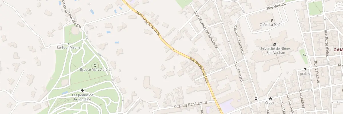 Plan du 27B Rue Rouget de Lisle à Nîmes