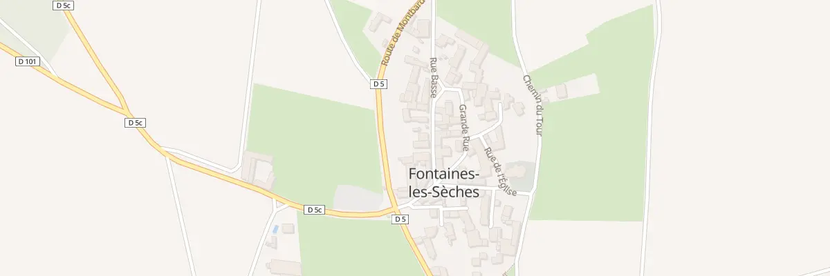 Plan du 11 Rue Basse à Fontaines-les-Sèches