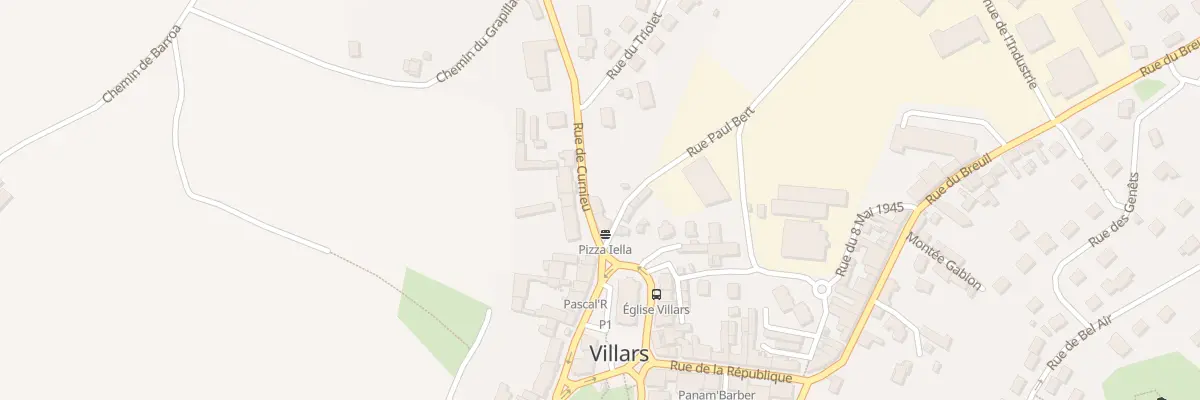 Plan du 4 Rue de Curnieu à Villars