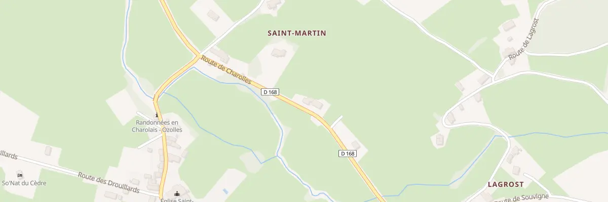 Plan du 320 Rte de Charolles à Ozolles