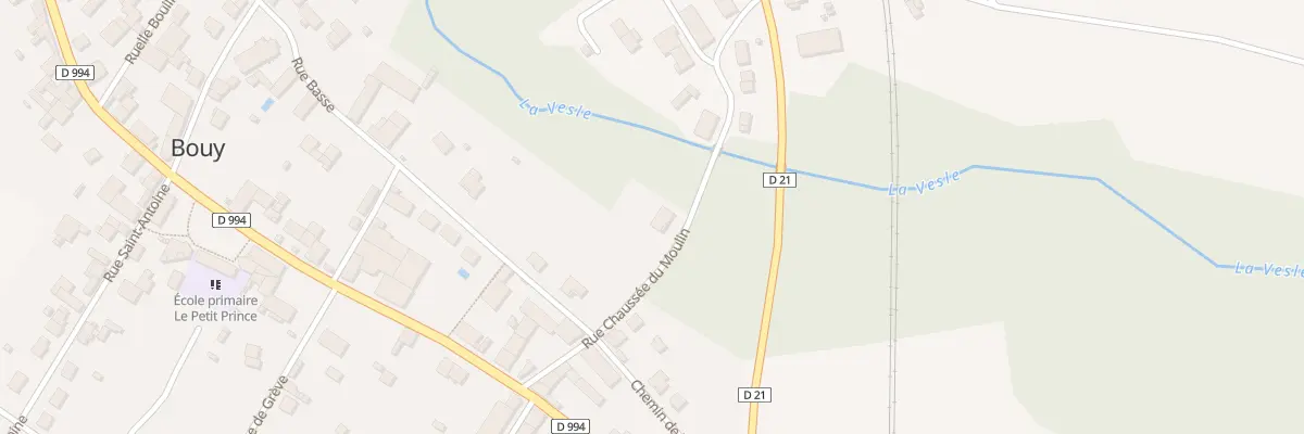 Plan du 3B Rue Chaussee du Moulin à Bouy