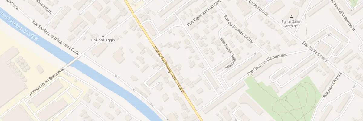 Plan du 114B Rue du Fbg Saint Antoine à Châlons-en-Champagne