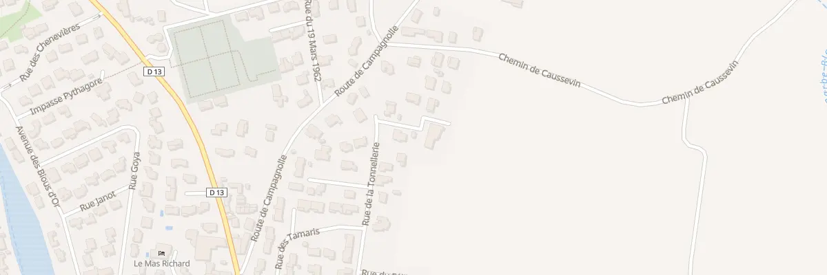 Plan du 305 Rue de la Tonnellerie à Générac