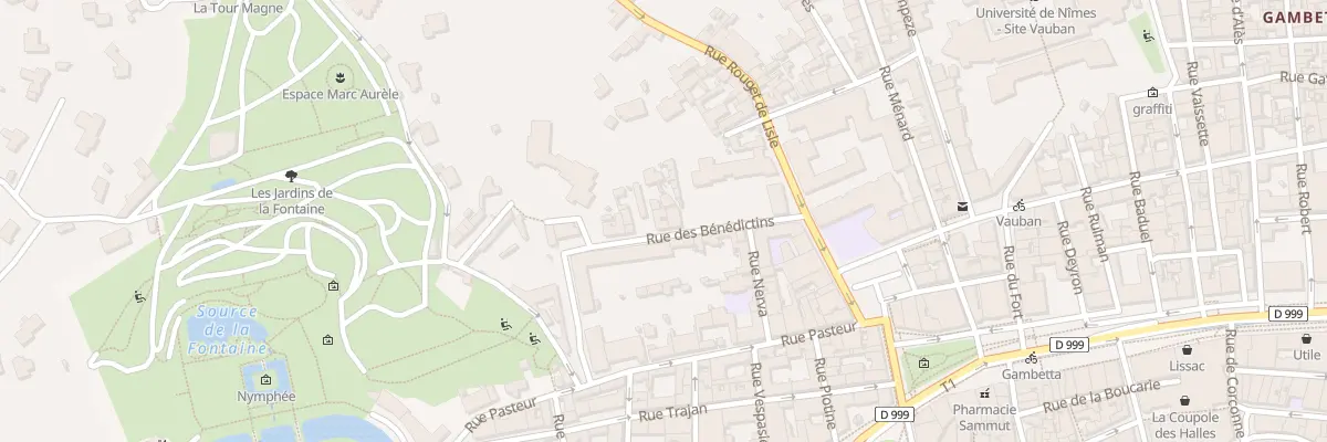 Plan du 6B Rue des Bénédictins à Nîmes