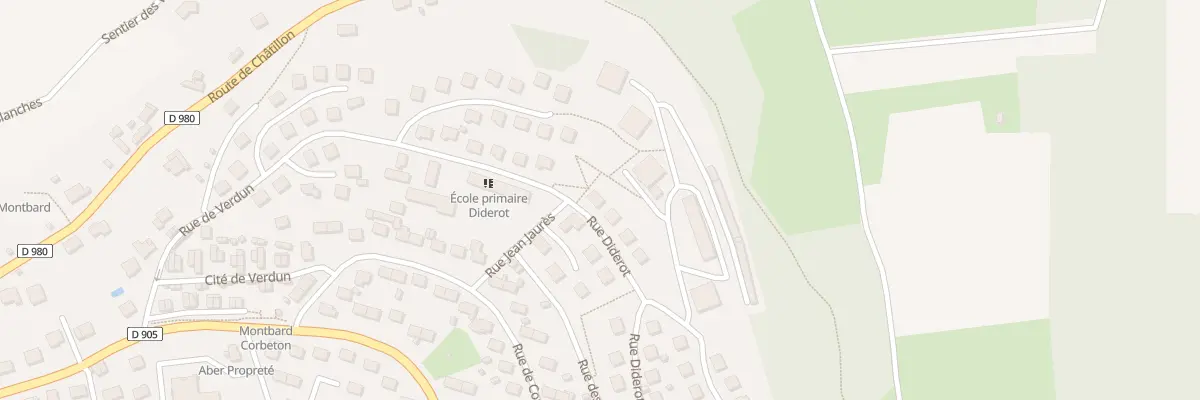 Plan du 13 Rue Diderot à Montbard